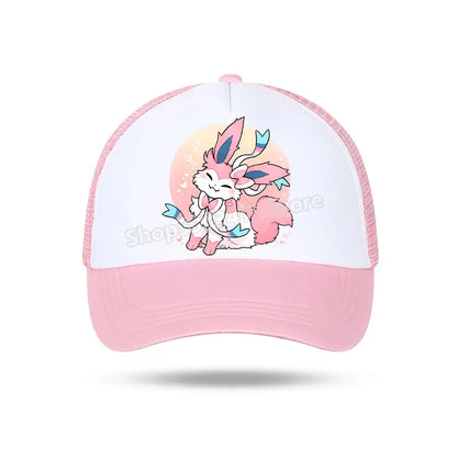 Pokémonová baseballová čepice Pikachu Charizard Gengar kreslená postavička čepice s kšiltem pro děti i dospělé letní outdoorová sportovní čepice pro chlapce ležérní módní čepice dárek