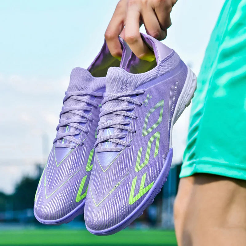 Ultralight Outdoor Sport Men's Soccer Shoes Training Football Sneakers for Youth Turf Soccer Cleats Cleats Non-Slip