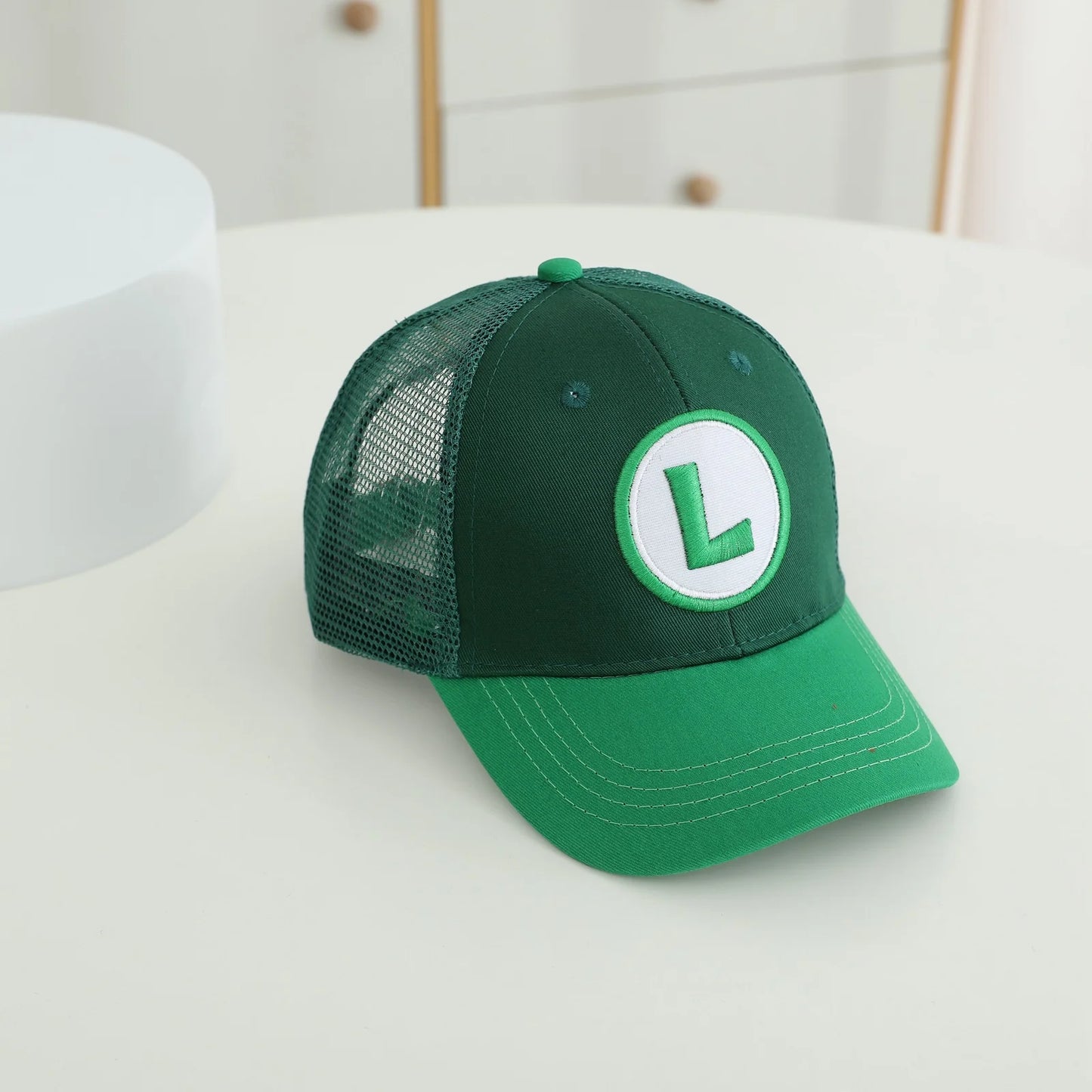Yoshi Bowser Luigi Super Mushroomi Duckbill Cap Baseball Cap Cartoon Patterned Mesh Cap Summer-appropriate hats for kids Trendy