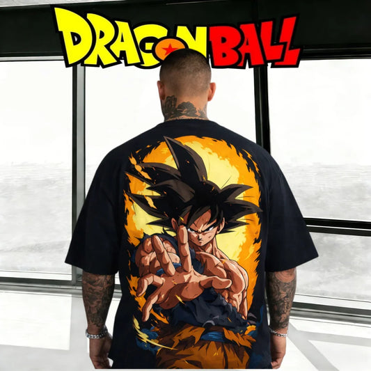 2026 Summer Dragon Ball Series Oversized T-shirt  100_ Cotton High Quality  Unisex Retro Casual & Breathable for Adults & Kids