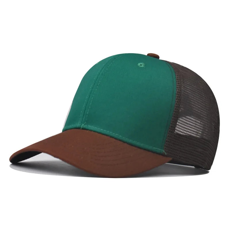 Baseball Cap Adult Net cap Shallow curved eaves Hat Unisex Summer hat Breathable hat shade Spring Autumn Cap Hip Hop Fitted Cap