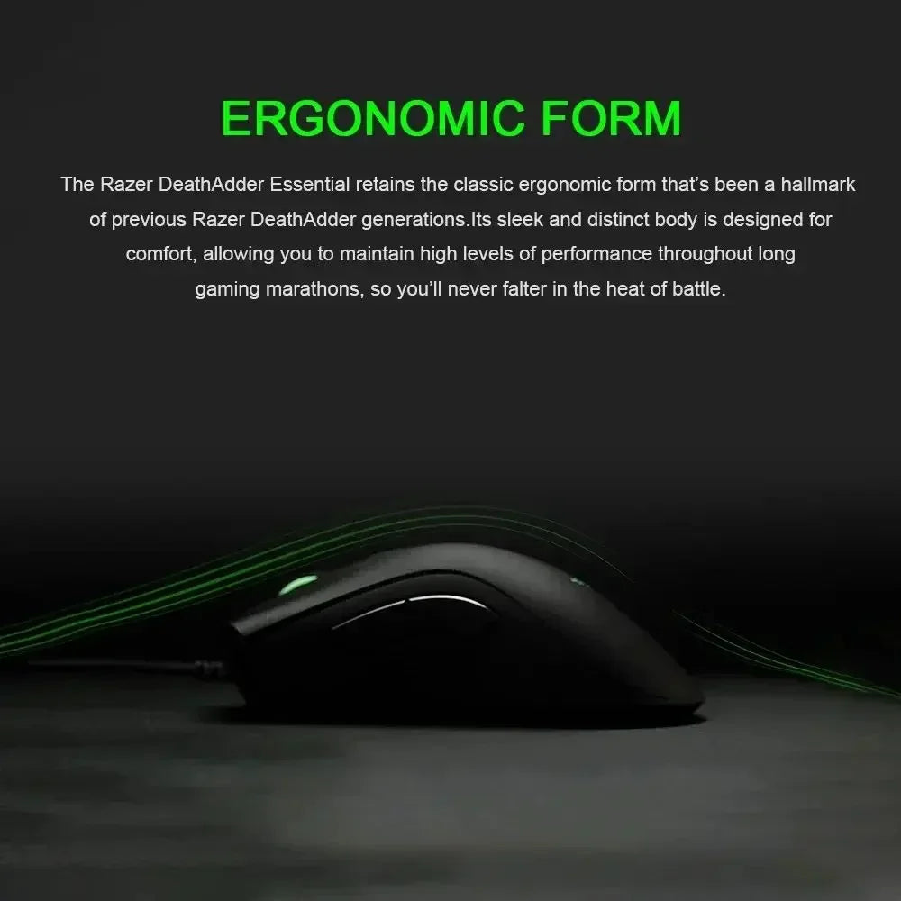 Razer NEW YEAR GIFT gift Thunder Snake Viper Mini Computer Esports Cable Gaming Mouse Laptop RGB Light, Small Hand Mouse