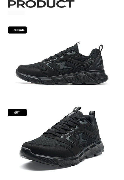 Zapatillas de running Xtep para hombre de verano, de malla transpirable, resistentes al desgaste, deportivas, ligeras, casuales juveniles, con amortiguación 875219110065