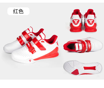 Zapatillas profesionales de halterofilia cómodas para entrenamiento de sentadillas en interior, duraderas, antideslizantes y diseñadas para levantamientos intensos