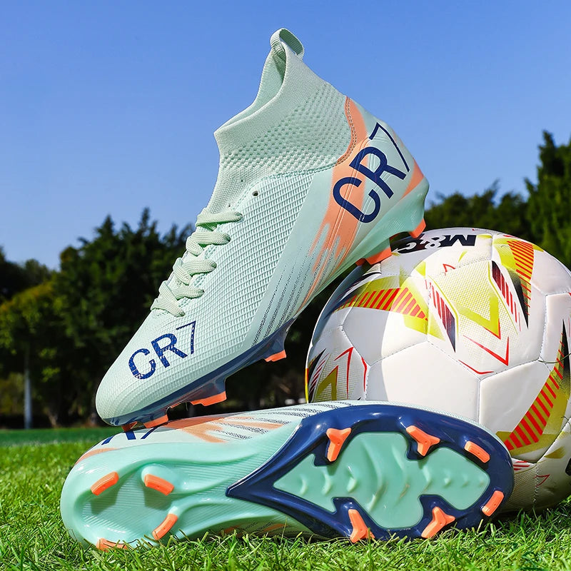 Nouvelles chaussures de football pour hommes, chaussures de soccer de haute qualité, crampons, chaussures de futsal professionnelles pour femmes, vente chaude, baskets unisexes ultra-légères TF/FG