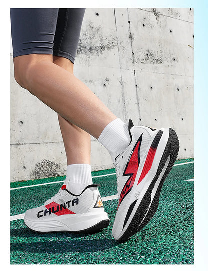 Men Running Shoes Carbon Board Speciality Marathon Sports Breathable Lightweight Women's Comfortable Nonskid Chunta Sneakers
