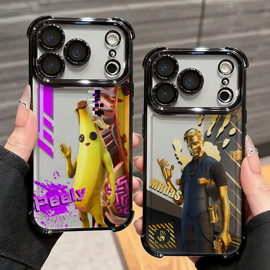 Калъф за телефон Cartoon Games F-Fortnite с покритие за Xiaomi 15T 15 14 13 Poco M7 F7 F4 F5 X7 X6 X5 Pro Ultra 4G 5G, против падане, с въздушна възглавница