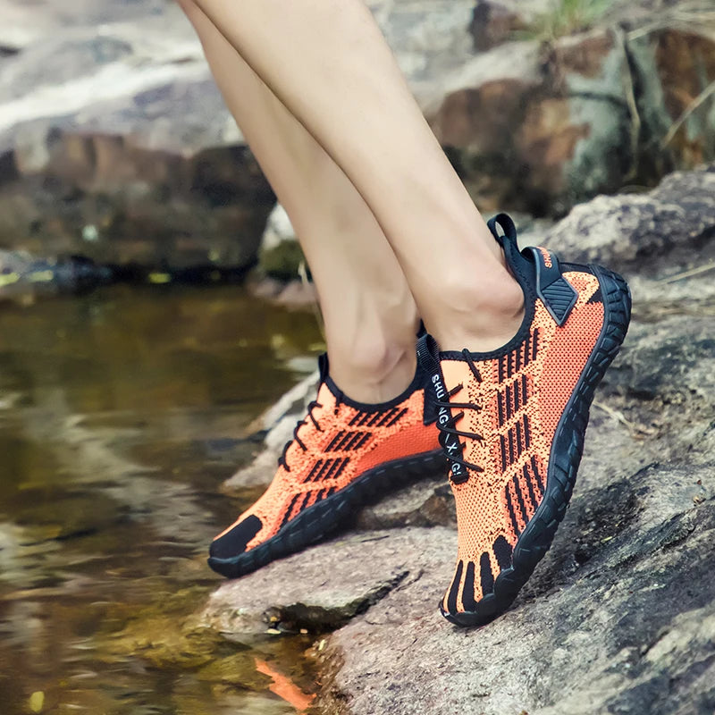 Water Shoes for Men Barefoot Beach Shoes Breathable Sport Shoes Quick Dry River Whtie Sea Aqua Sneakers Soft Beach Sneakers
