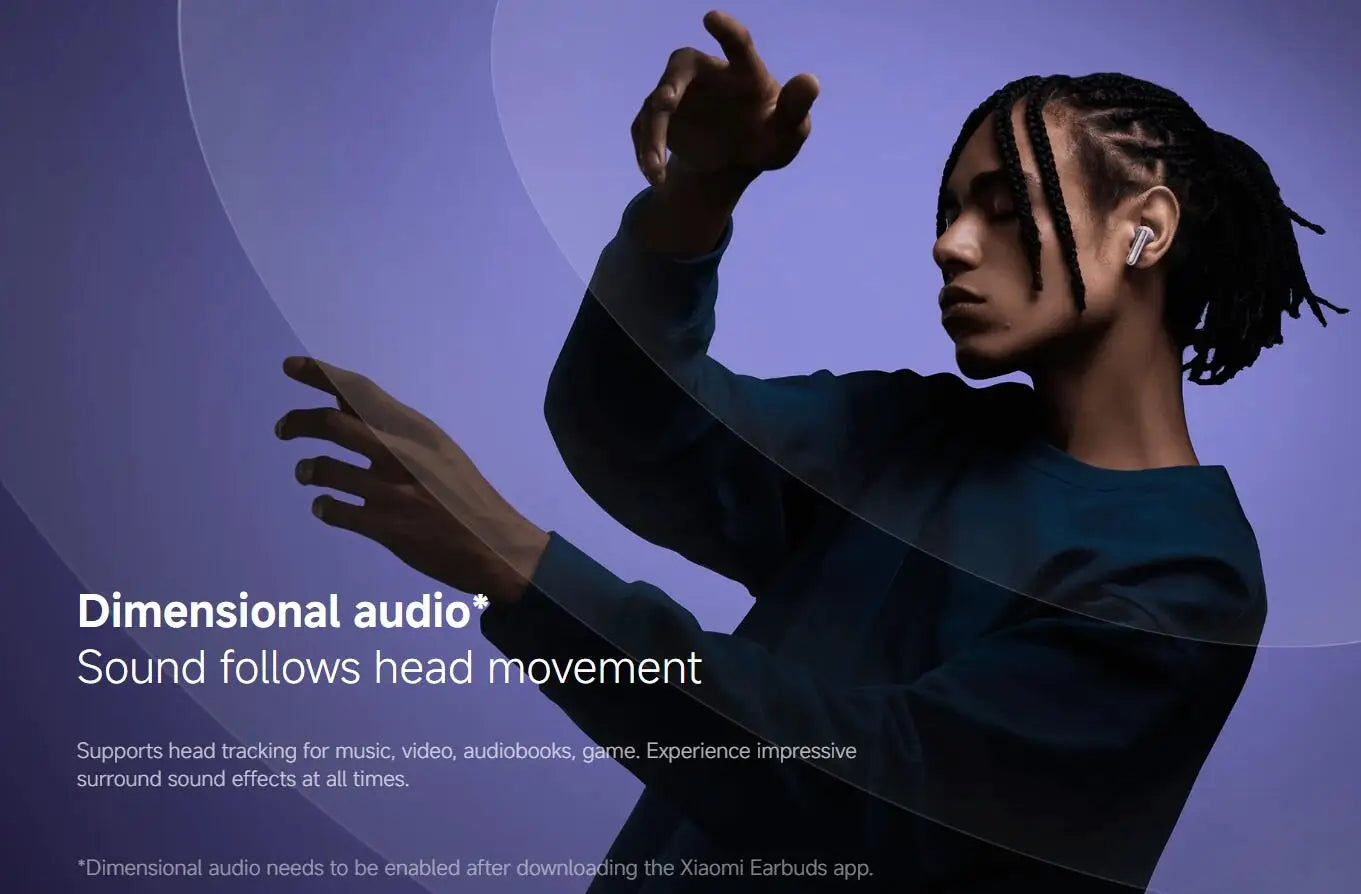 Xiaomi Redmi Buds 6 Pro Wireless Bluetooth Earphone, Hi-Res Audio with LDAC,Up to 55dB Active Noise Cancelling Wireless Earphone