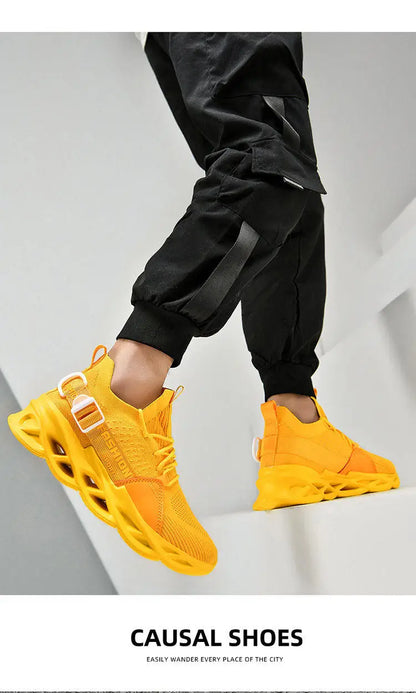 Modieuze paarse casual sneakers in de aanbieding voor dames en heren – Blade hardloopschoenen, grote maat 48, lichte ademende sportschoenen voor heren, mesh sneaker