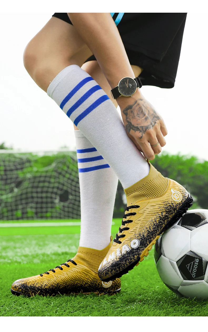 Men's Soccer Shoes Kids Football Boots Women's Professional Soccer Cleats Anti-skid Football Shoes TF/FG Outdoor Football Shoes