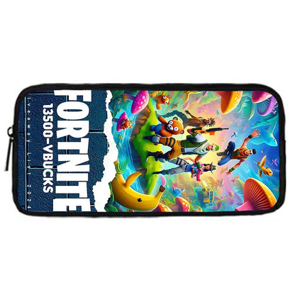 Mochila escolar infantil con bolso de hombro y estuches para lápices, bolsas escolares con diseño de juego popular F-FortniteS para niños y niñas, el mejor regalo
