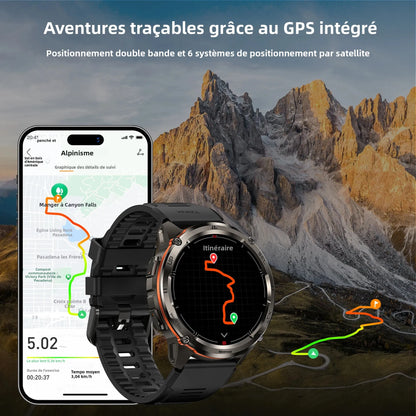 KOSPET TANK T3 Ultra 2 Smart Watch For Men GPS Stainless Steel Smartwatch 50M Waterproof IP69K Health Monitor for Android iOS