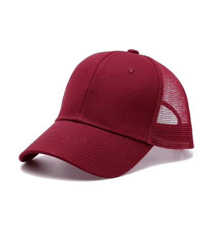 Casquette de baseball pour homme et femme, casquette d'été d'extérieur, casquette de soleil camouflage, casquette en maille respirante, couleur unie, casquette snapback, casquette pour homme