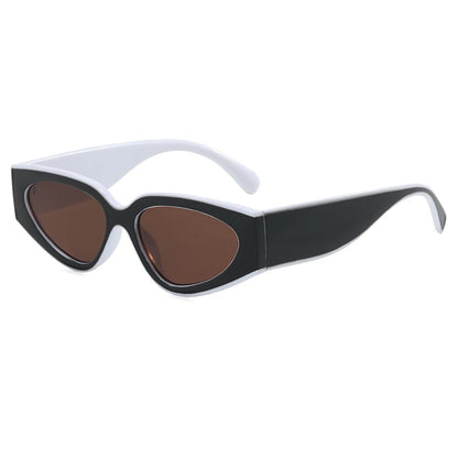 Steampunk Cat Eye Sunglasses Women Men Black-white Frames Trendy Sun Glasses Fashion Retro Vintage Accessories Shades Eyewear