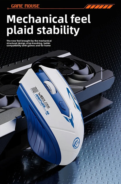 Rechargeable Wireless Mouse 2.4Ghz Gaming Computer Bluetooth Mouse 1600DPI Ergonomic Gamer Mice For PC Office Laptop