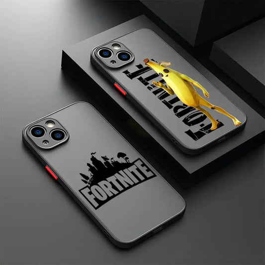 Калъф за телефон Hot Game F-Fortnites за Xiaomi Redmi Note 14 13 12 12S 11 11S 10 10S 9T 9S 8 7 Pro Plus 4G 5G, матов прозрачен заден капак