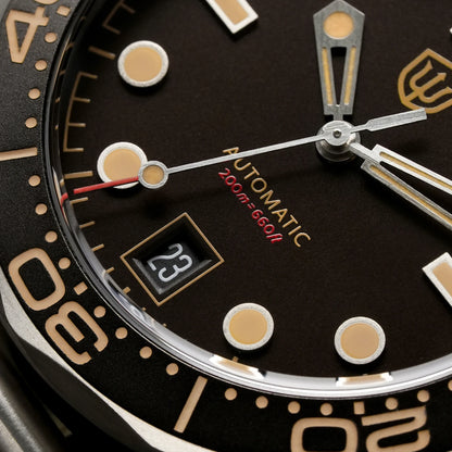 Watchdives WD007 V2 39mm Titanium Dive Watch PT5000 Automatic Movement Luminous 200m Waterproof Domed Bubble Sapphire Watches