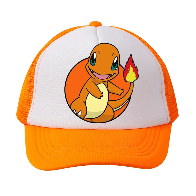 Pokémonová baseballová čepice Pikachu Charizard Gengar kreslená postavička čepice s kšiltem pro děti i dospělé letní outdoorová sportovní čepice pro chlapce ležérní módní čepice dárek