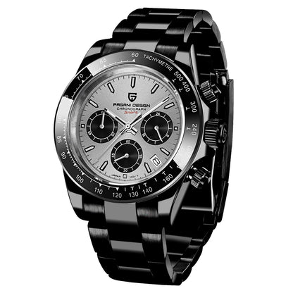 PAGANI DESIGN 2025 New Men's Watches Luxury Rose Gold Quartz Watch For Men 100M Waterproof Sports Chronograph Wristwatch Men
