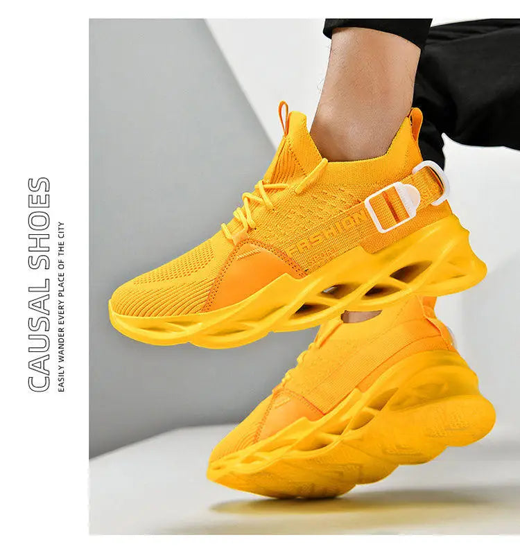 Modieuze paarse casual sneakers in de aanbieding voor dames en heren – Blade hardloopschoenen, grote maat 48, lichte ademende sportschoenen voor heren, mesh sneaker