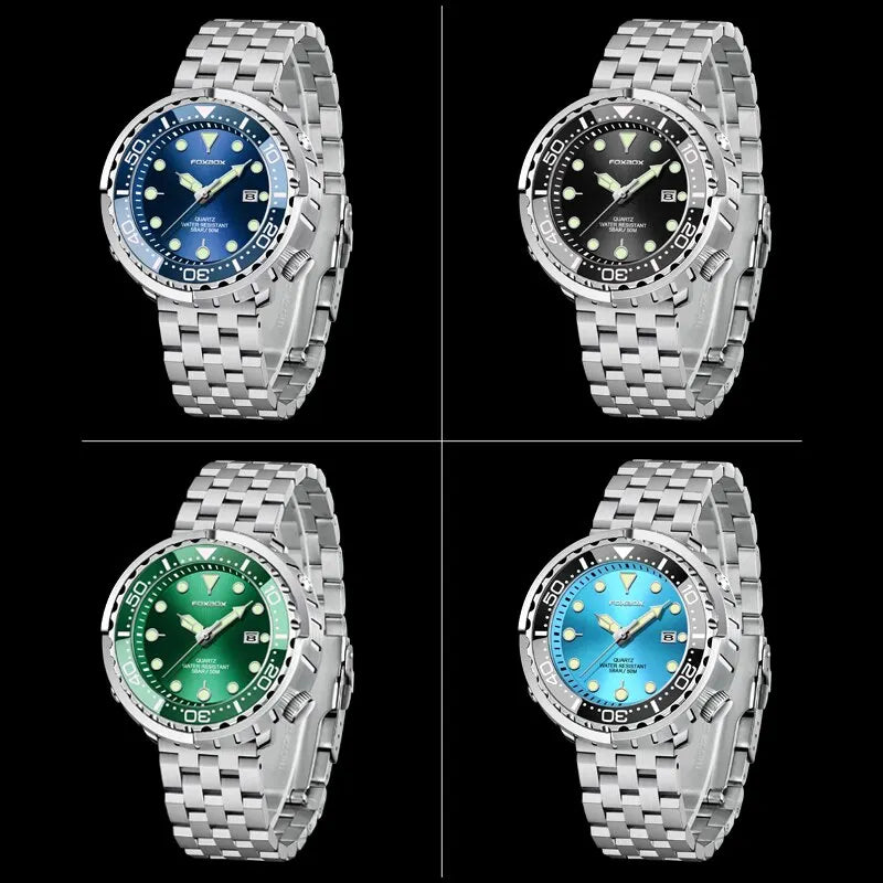 2024 Men Watch Outdoor Sports Quartz Watches Men Waterproof Chronograph Wristwatch Mens Military Clock Man Relogio Masculino