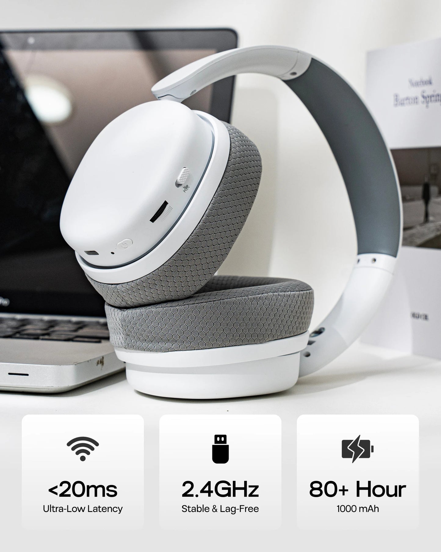 AULA G7 Pro Wired/Bluetooth/2.4GHz Wireless Gaming Headphone 7.1 Surround Sound with Noise Canceling Mic for PS4/PS5/PC/Switch