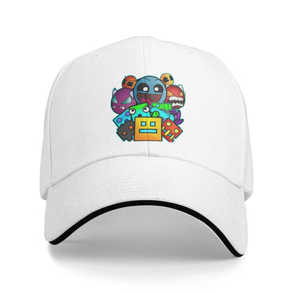 Cappellino da baseball Geometry Game Dash, casual, senza blocchi, modello «Sandwich», per uomo e donna, traspirante, adatto alle attività all’aperto