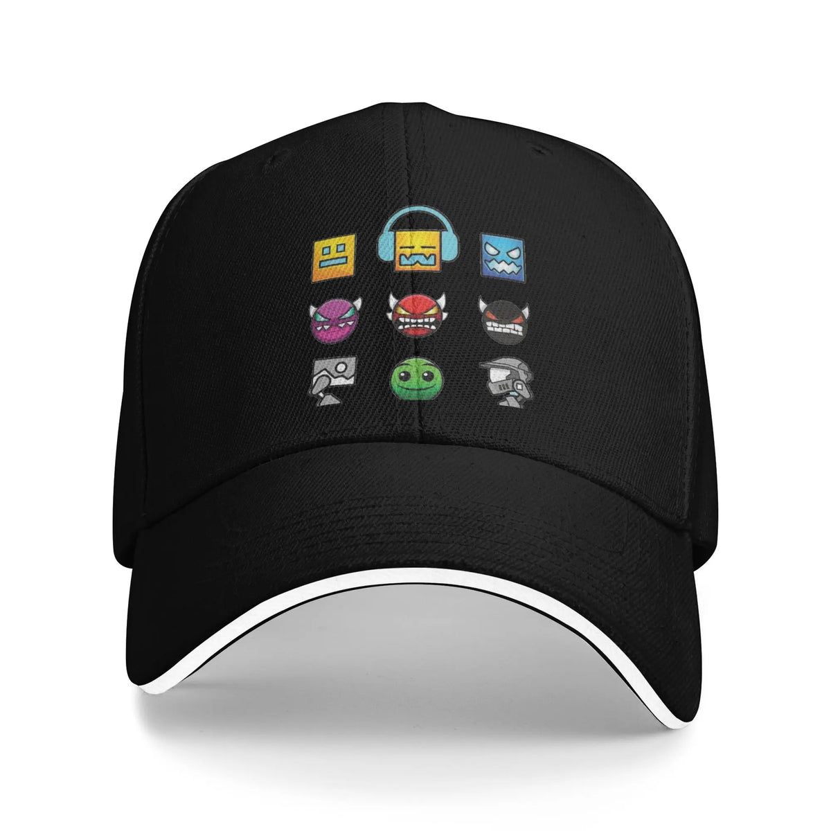 Cappellino da baseball Geometry Game Dash, casual, senza blocchi, modello «Sandwich», per uomo e donna, traspirante, adatto alle attività all’aperto
