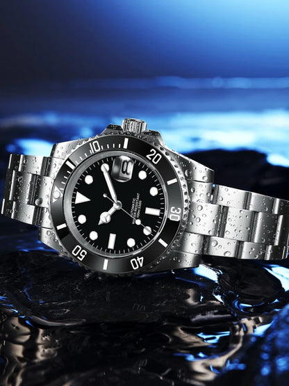 Customized Logo Men's Mechanical Automatic Wristwatch NH35 Movement 40mm Dial 100M Waterproof Sapphire Glass DIY Corgeut