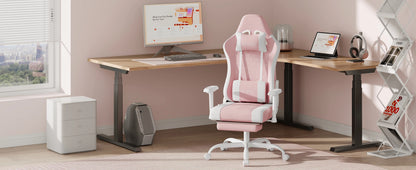 WOLTU Massage Gaming Chair Ergonomic Adjustable Height Office Armchair with Headrest Footrest Swivel Chair Mesh Computer Chair