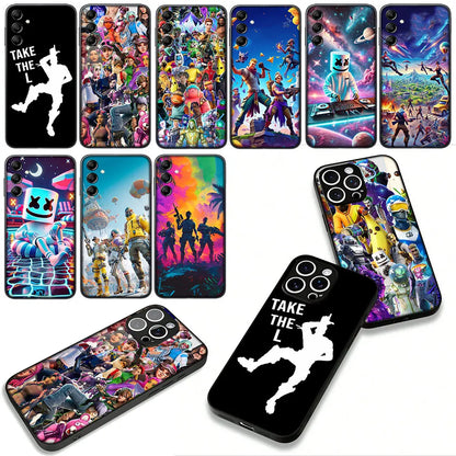 Game F-ForTnites Wallpaper-etui til Samsung Galaxy A07 A13 A12 A23 A42 A50 A51 A52 A53 A70 A71 A72 A21S A04 Note 20 9 8 10-cover