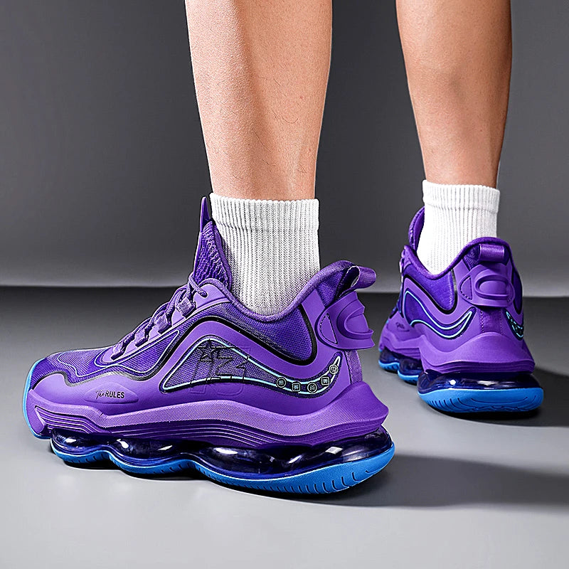 Chaussures de basket-ball pour hommes, respirantes, amortissantes, antidérapantes, résistantes à l'usure, chaussures de course, d'entraînement en salle de sport, baskets de basket-ball athlétiques pour hommes