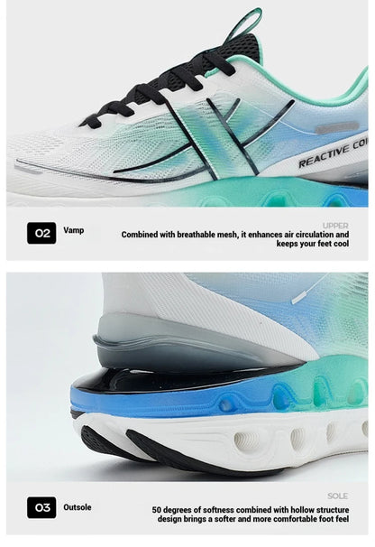 Xtep Reactive Coil 11.0 -juoksukengät miehille – kesäurheilukengät, iskuja vaimentavat, kimmoisat ja pehmeät sneakerit 976219110026