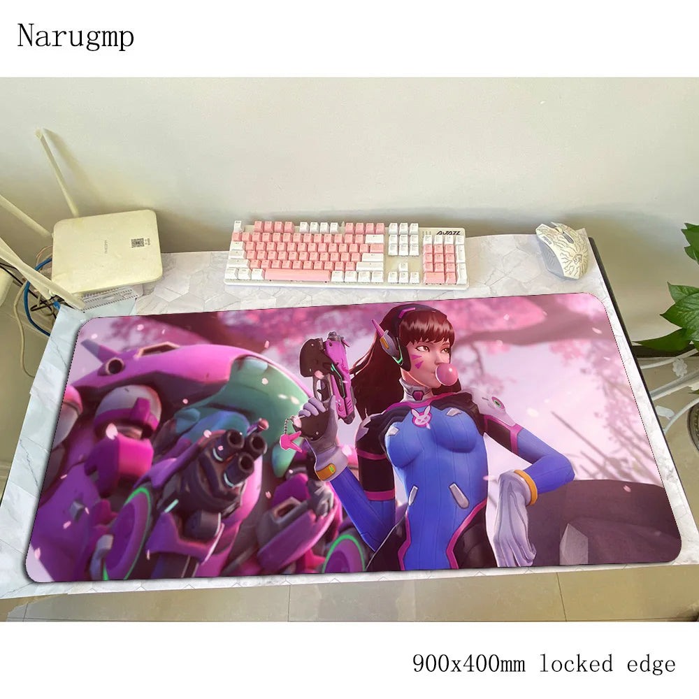 overwatch mouse pad Birthday Computer mat 900x400x3mm gaming mousepad large present padmouse keyboard games pc gamer desk