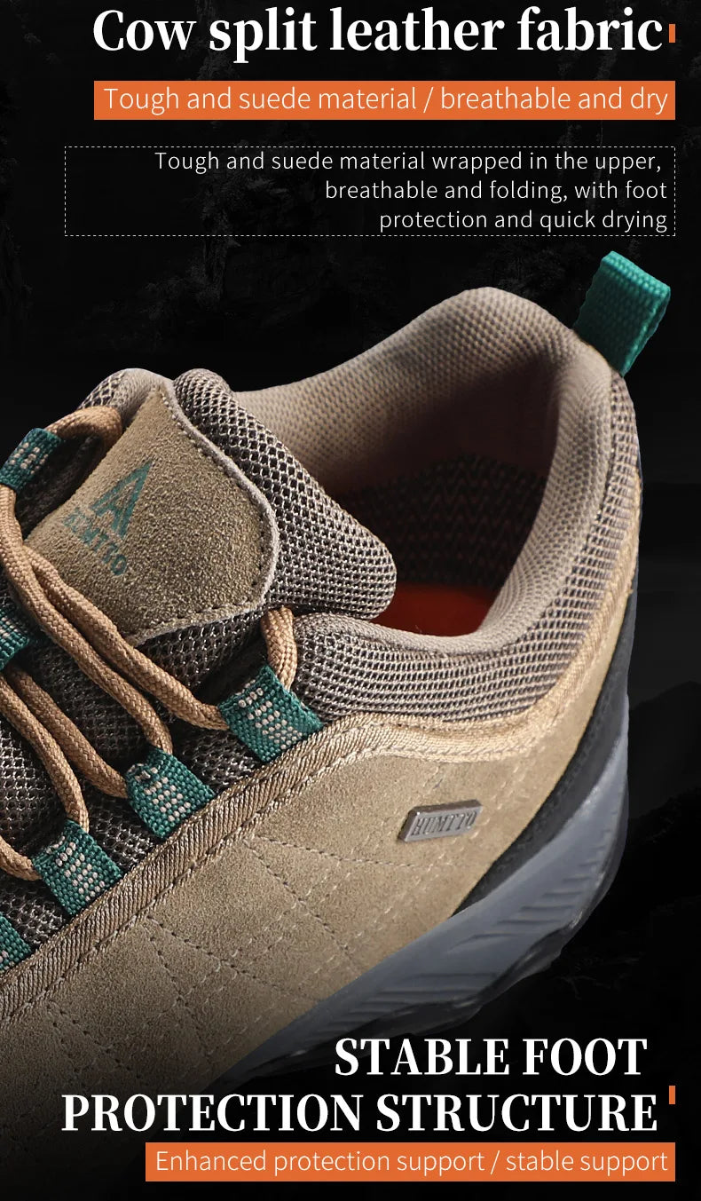 Scarpe da trekking HUMTTO da uomo, sneakers invernali di lusso firmate per arrampicata e trekking, scarpe da uomo in pelle per sport outdoor e lavoro 110282A
