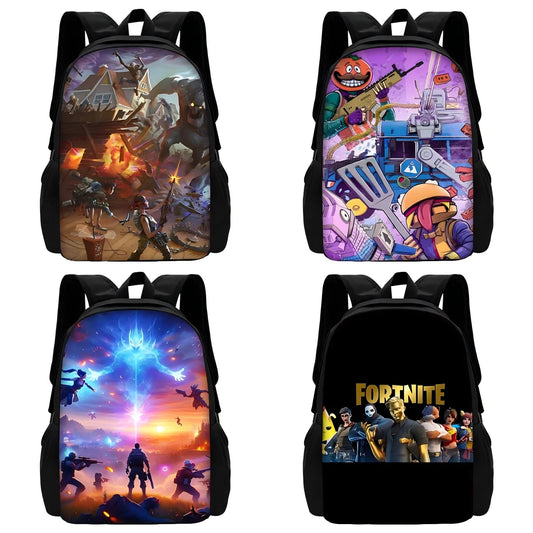 Hot Game Shooting Fortnites Kids Backpacks Boys and Girls Student Birthday Gift Child School Bag Unisex Camping Durable Rucksack