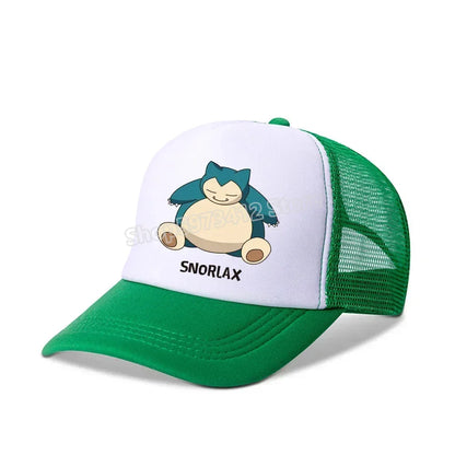Pokémonová baseballová čepice Pikachu Charizard Gengar kreslená postavička čepice s kšiltem pro děti i dospělé letní outdoorová sportovní čepice pro chlapce ležérní módní čepice dárek