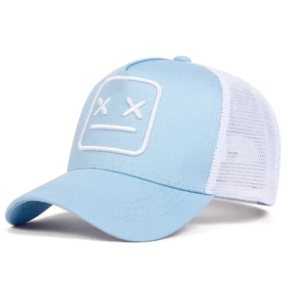 Casquettes de baseball unisexes XX brodées, à filet, ajustables, décontractées, pour le printemps et l’été, avec protection solaire
