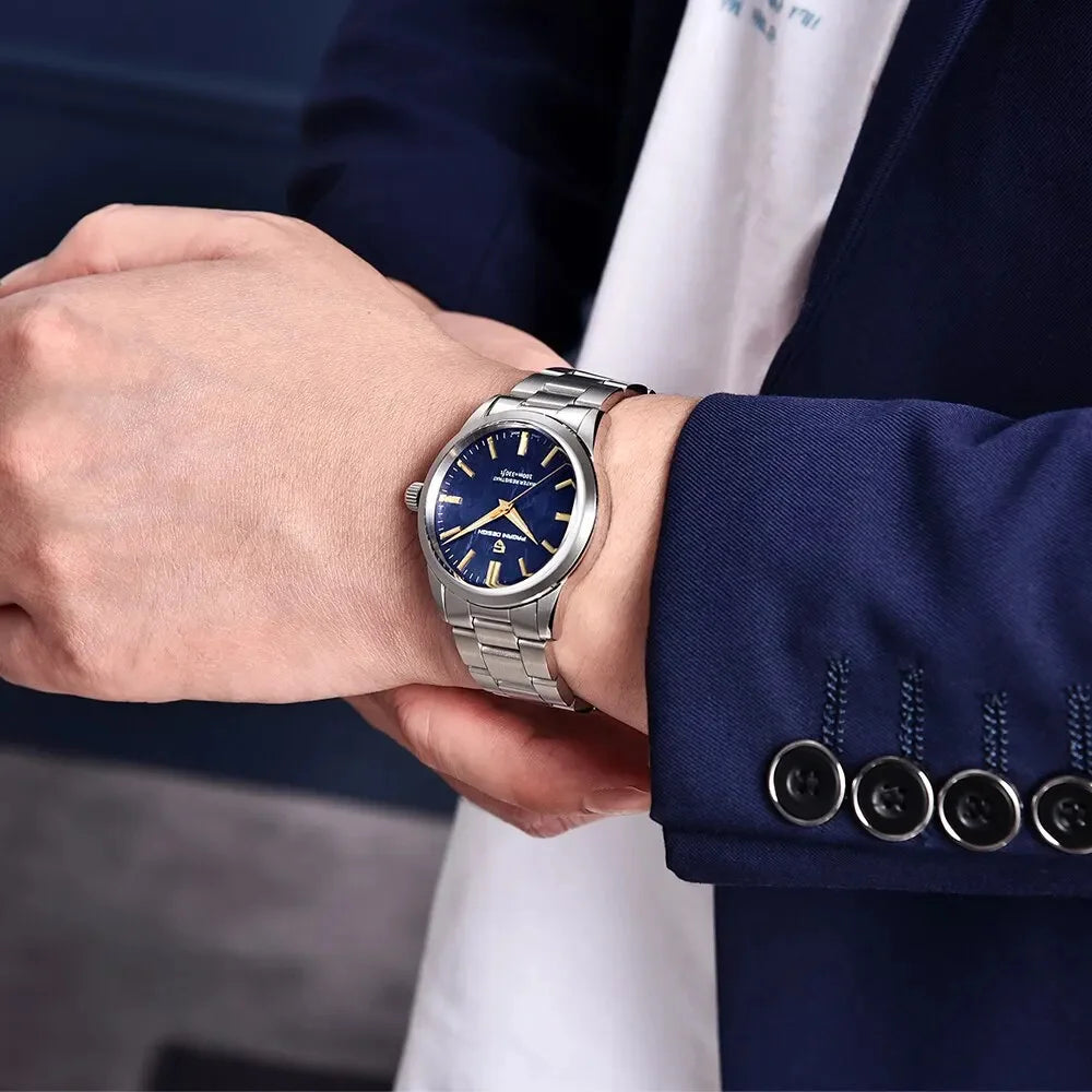 PAGANI DESIGN 40MM Meteorite dial Men Quartz Watches Luxury Business 316L Stainless Steel 100M Waterproof Watch For Men clock