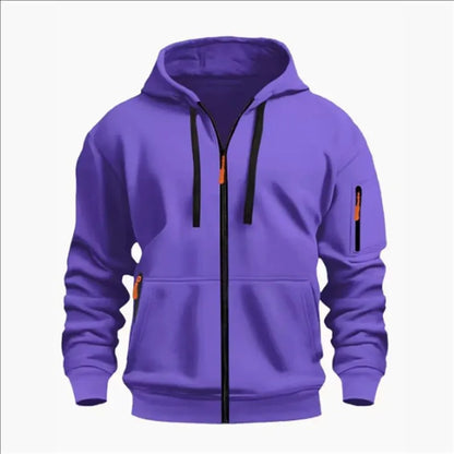 Produit gaming premium Fraquane, produits de luxe, nouvelle génération, équipement gamer Men's Sweatshirts with Zipper Pockets Thin Solid Color Half Tracksuit Casual Outdoor Hooded Tracksuit Long Sleeves Jacket Coats.