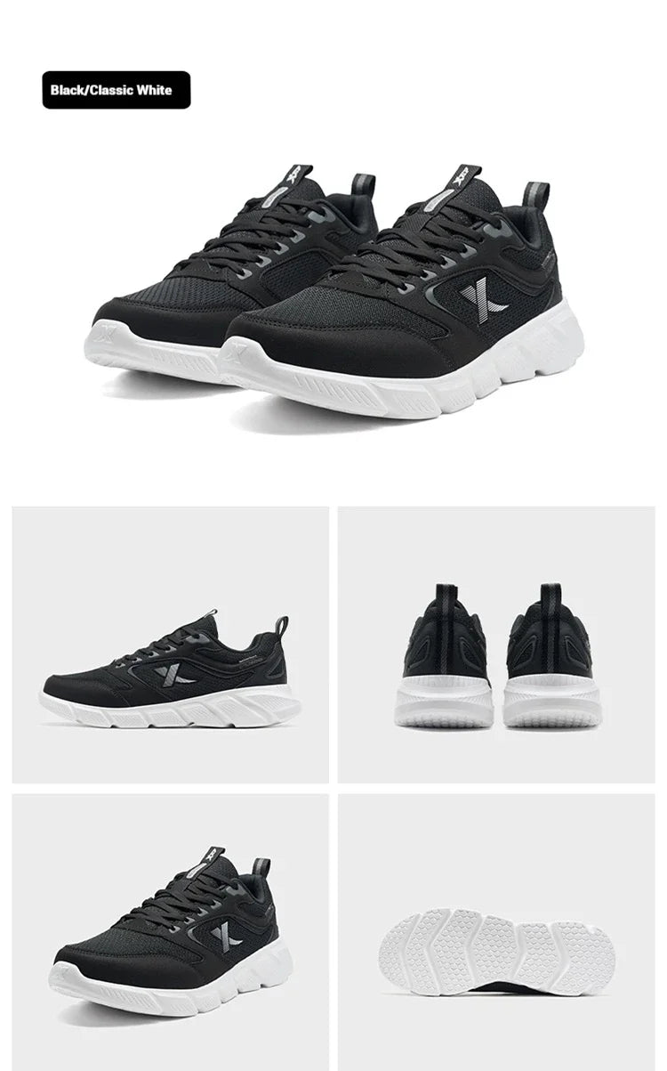 Zapatillas de running Xtep para hombre de verano, de malla transpirable, resistentes al desgaste, deportivas, ligeras, casuales juveniles, con amortiguación 875219110065