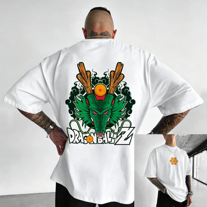 T-shirt en coton à manches courtes imprimé Dragon Ball Z : Son Goku et Vegeta – Vêtements pour hommes et femmes – Style Harajuku, Y2K, vintage, streetwear d'été
