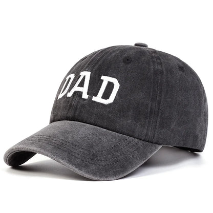 1pc  DAD MOM Letter Embroidery Wash Baseball Caps Spring and Autumn Outdoor Adjustable Casual Hats Sunscreen Hat