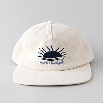 Cappellino da baseball con visiera piatta, carino, per donne, uomini e adolescenti, con ricamo "Sunrise", cappellini estivi e cappelli da sole