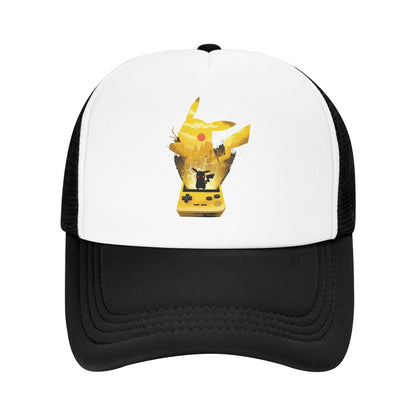 Pokemon Trucker Hats Adult Hip-Hop  Hats Trucker Hat Trucker Cap Adjustable Polyester Mesh Baseball Caps Summer