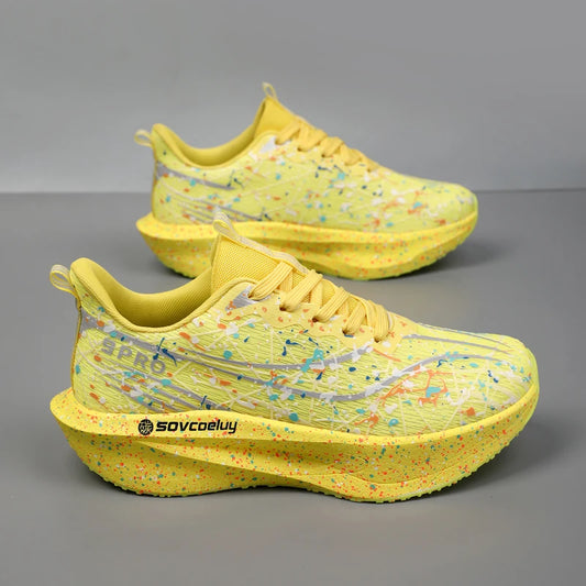 Zapatillas de running con placa de carbono 2026, amortiguación para maratón, deportivas para hombre y mujer, transpirables, ligeras, cómodas, atléticas y antideslizantes