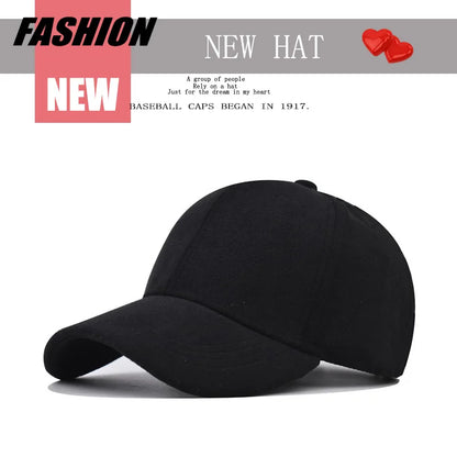 Casual Baseball Caps For Women Men Fashion Suede Hat Autumn Winter Outdoor Sun Caps Snapback Hats Unisex Solid Color Hip Hop Hat