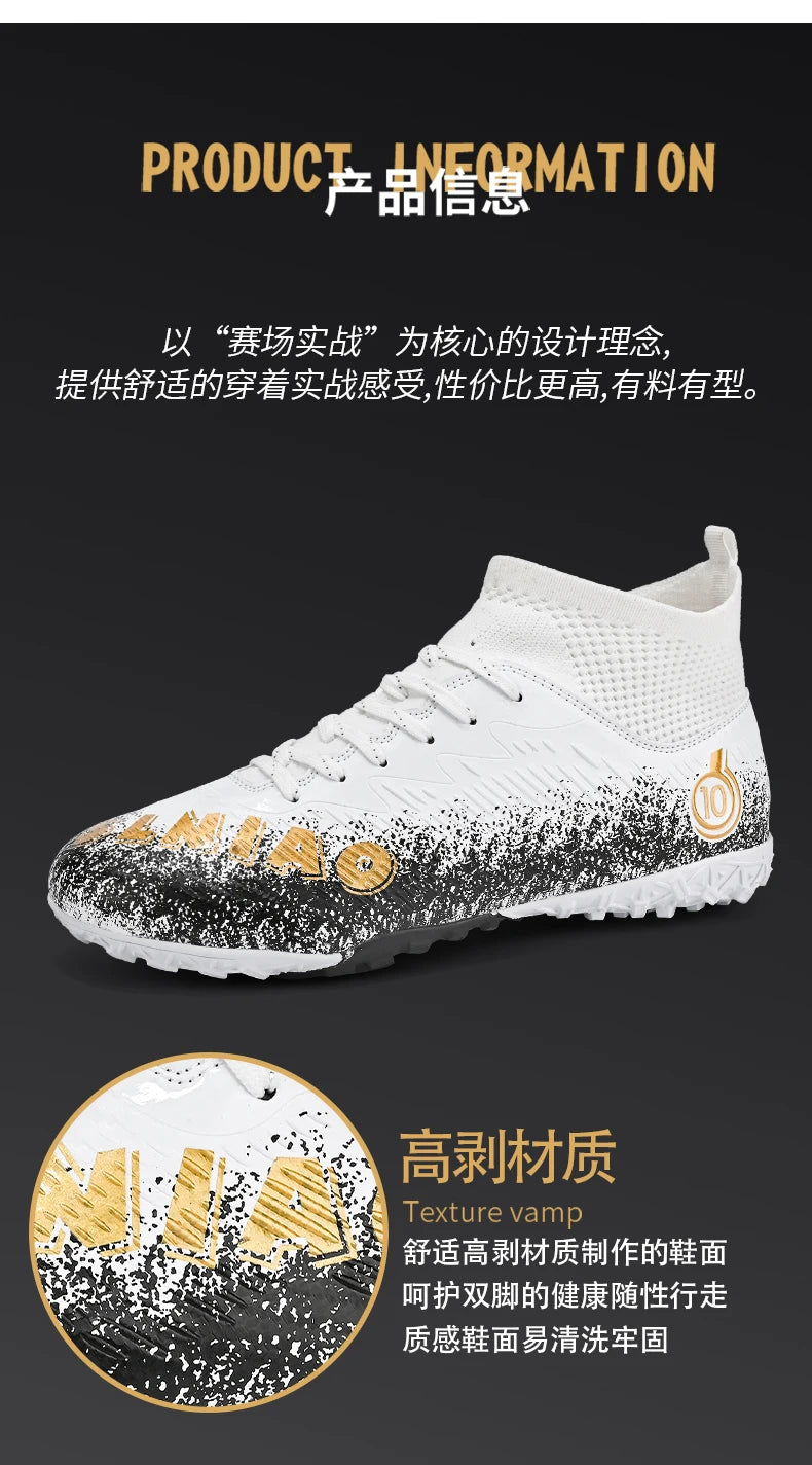 Men's Soccer Shoes Kids Football Boots Women's Professional Soccer Cleats Anti-skid Football Shoes TF/FG Outdoor Football Shoes