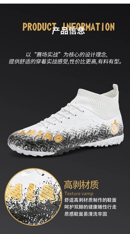 Men's Soccer Shoes Kids Football Boots Women's Professional Soccer Cleats Anti-skid Football Shoes TF/FG Outdoor Football Shoes